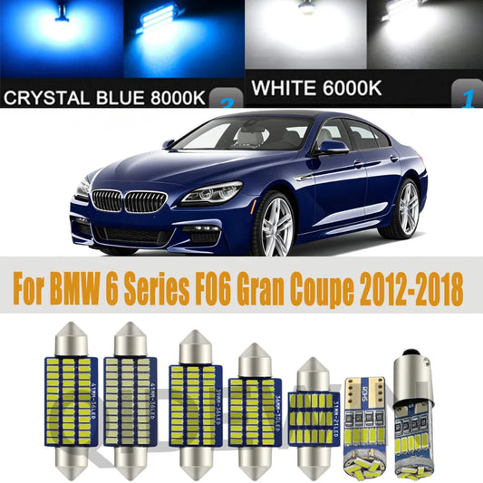 For BMW 6 Series F06 Gran 14PCS Canbus Bulb Interior Indoor Kit