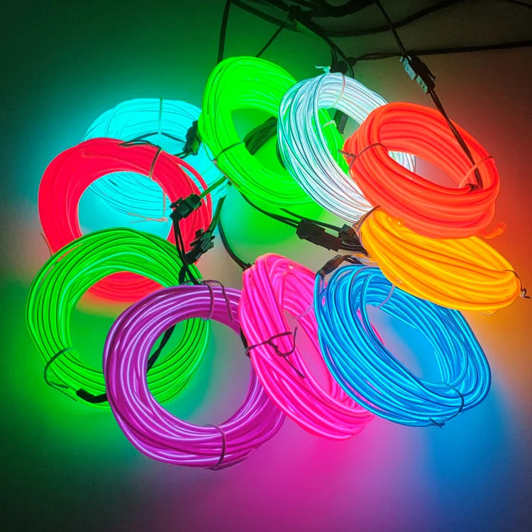 1M Glow El Wire Neon Cable Christmas Dance Party