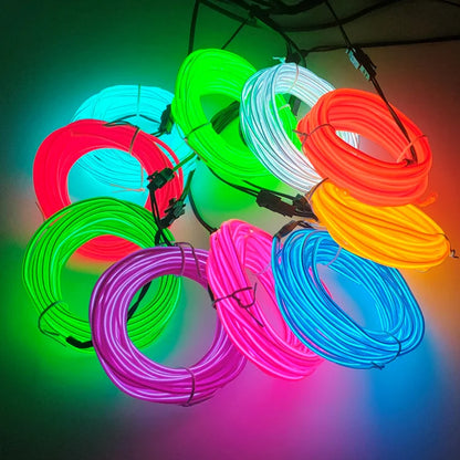 1M Glow El Wire Neon Cable Christmas Dance Party