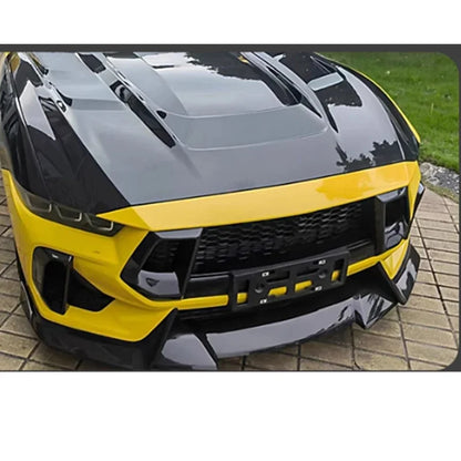 For Ford Mustang 2024+ Carbon Fiber Tuyere Front Bumper Air Vent