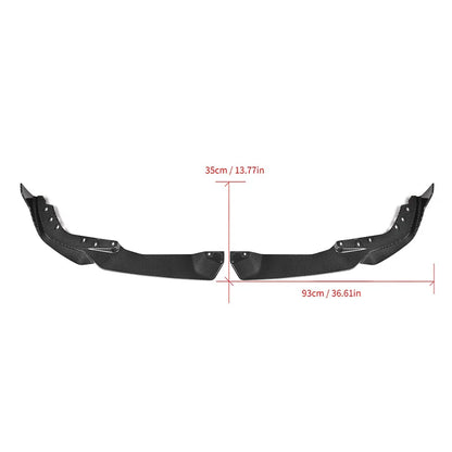 For BMW 3 Series G20 G21 Real Dry Carbon Fiber Front Bumper Lip