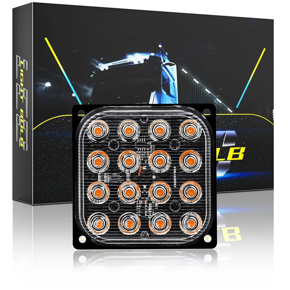 Strobe Warning Grille Flashing Truck Amber Traffic 12V 24V