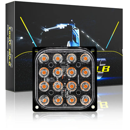 Strobe Warning Grille Flashing Truck Amber Traffic 12V 24V