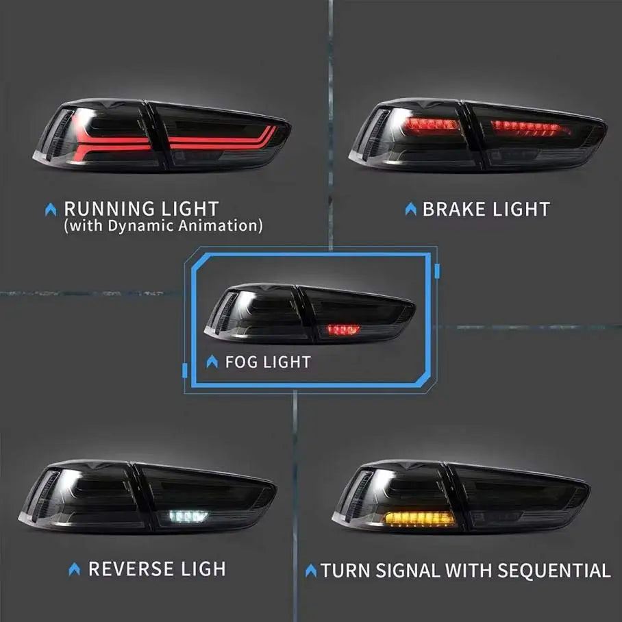 For Mitsubishi Lancer & Evo X Taillights 2008-2021 Dynamic