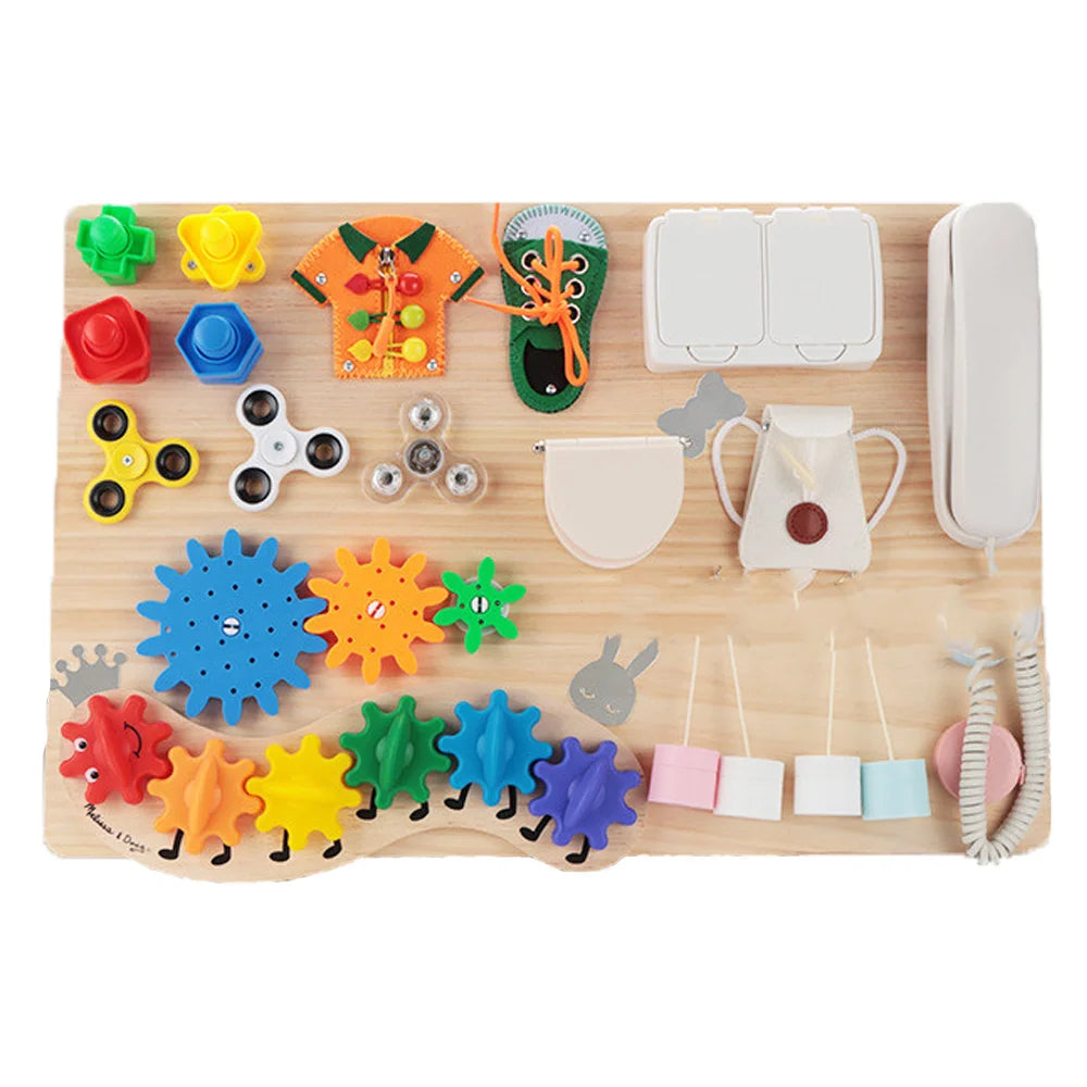 Busy Board Montessori Activity Components Baby Life Skills