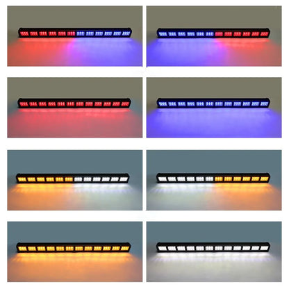 108LED Emergency Strobe Bar Side Warning Rooftop Front Windshield