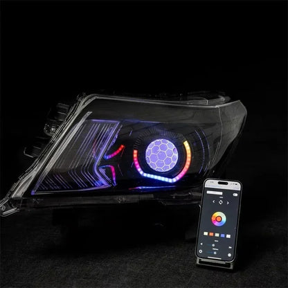 Custom Headlights Rgbw Angel Eye Sequential Indicator Turbine