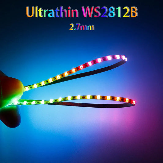 Ultra Narrow 2.7mm ws2812b 160leds M Strip WS2812 2020
