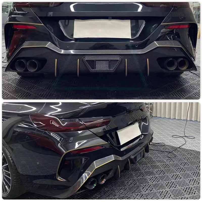 For BMW 8 Series G16 M Rear Bumper Diffuser Lip Spoiler Sport