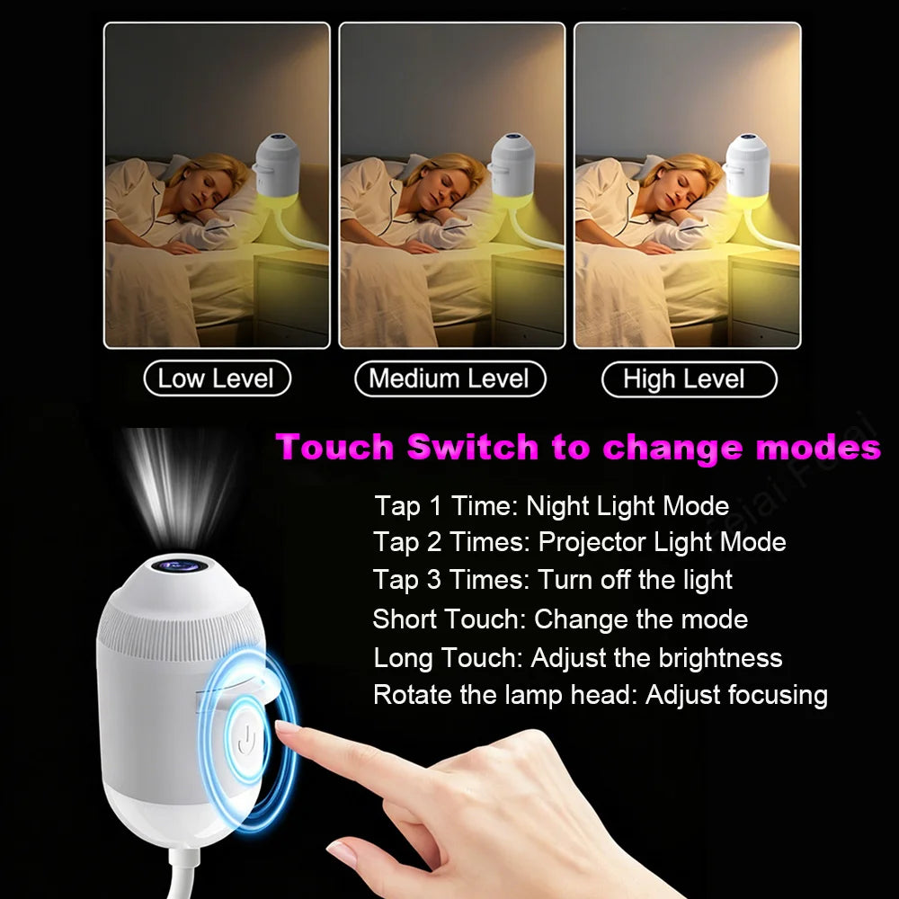 USB Interior Roof Star Galaxy Projection Ambient Lighting 360