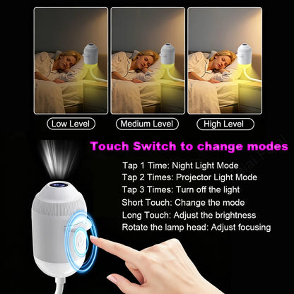 USB Interior Roof Star Galaxy Projection Ambient Lighting 360