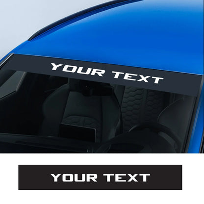 Front Windshield Sticker Custom Text Decor Decal Vinyl Customized