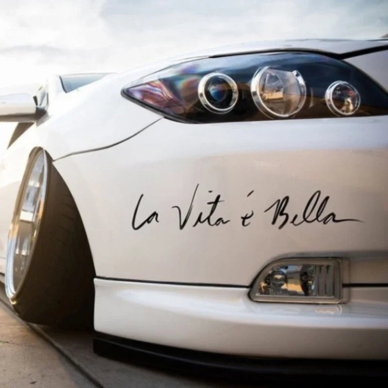 Sticker La Vita E Bella Beautiful Life Cool Vinyl
