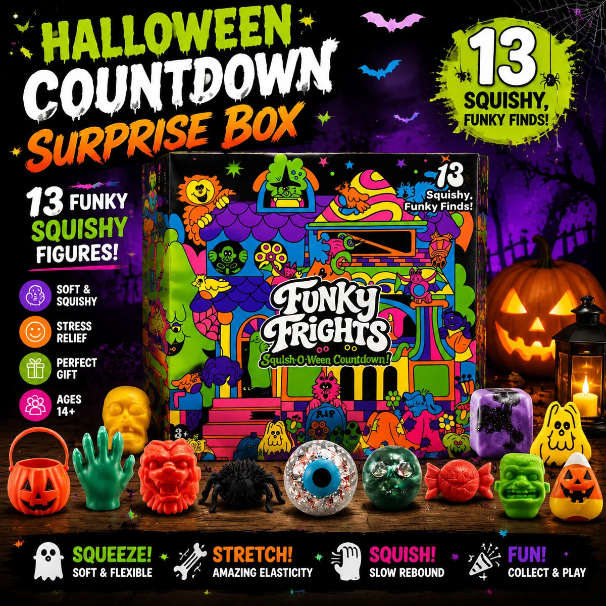 Needoh Funky Frights Halloween Advent Calendar Days Spooky