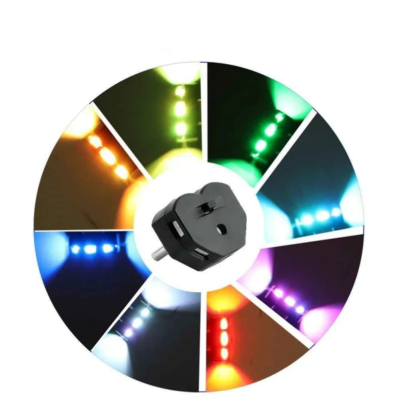 1PC 2PCS type-c Sensing RGB Ambient Adjustable Direction USB
