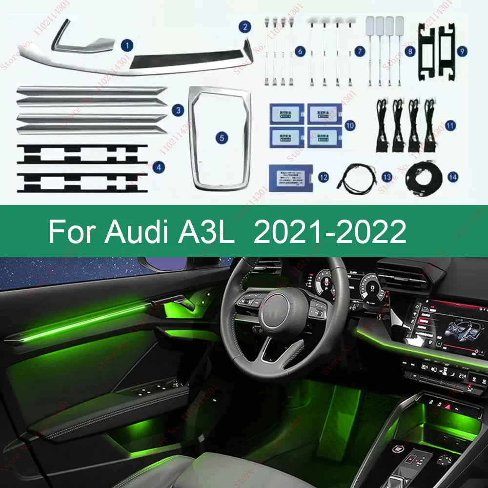 For Audi A3 8V 8Y S3 30-color RS3 2013-2025 Ambient Dashboard