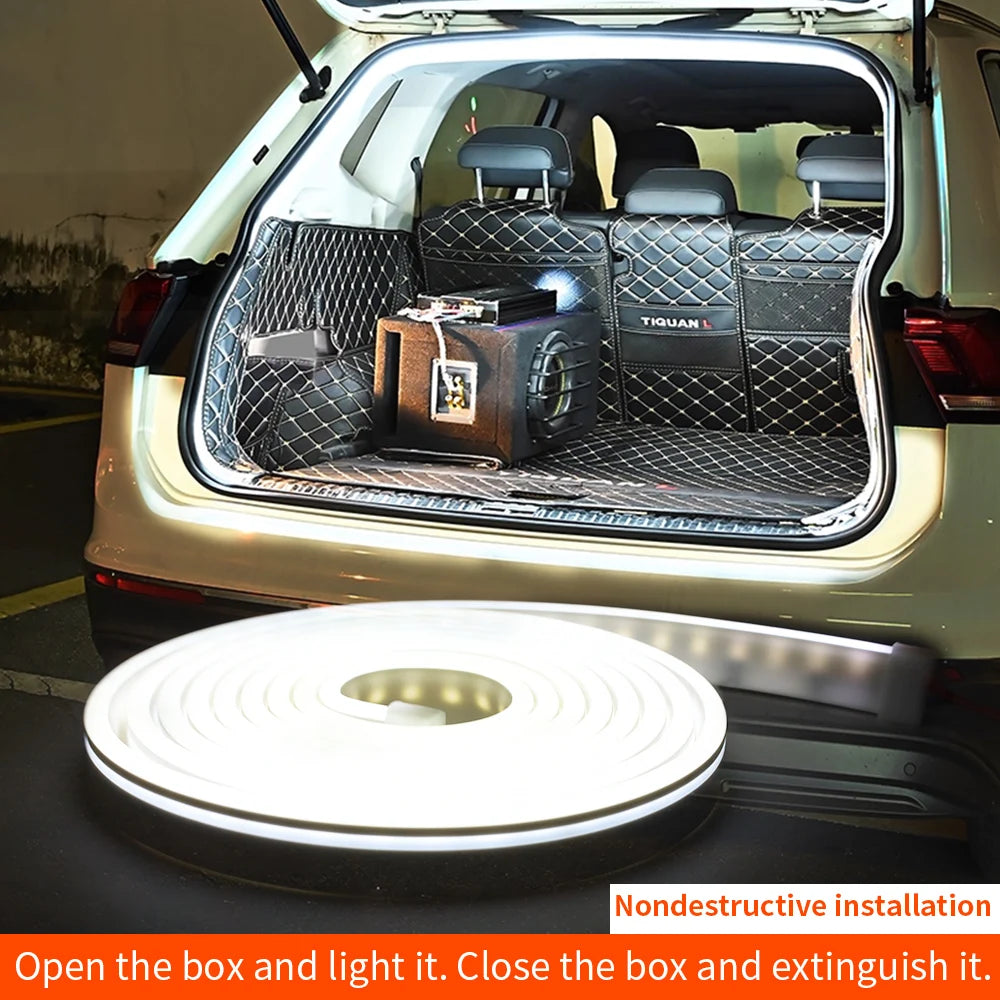 Brightness Trunk Lighting Ambient 4M Interior Wiring Automatic