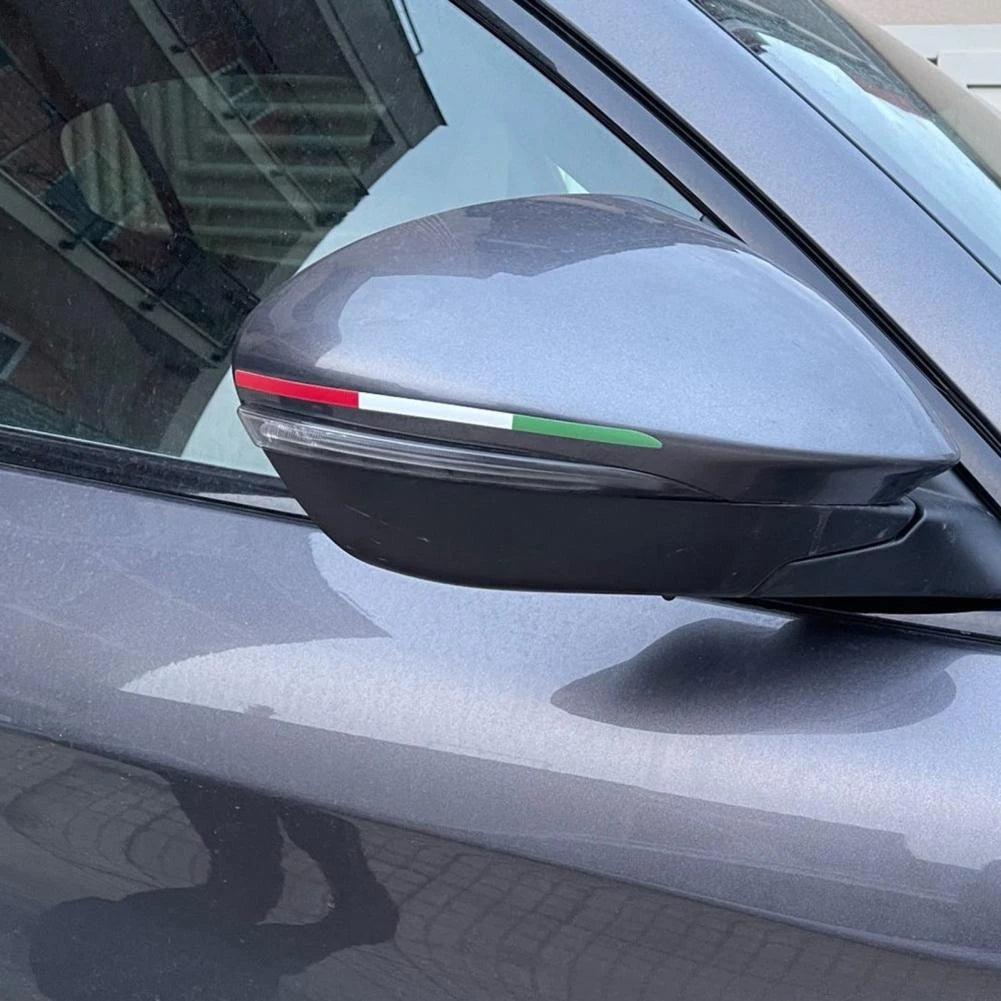 2PCS three-color Sticker Green Mirror Decal Body Modification