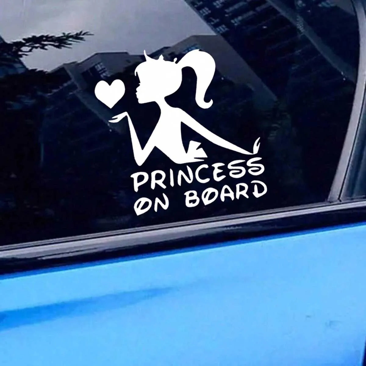Girl Princess On Sticker Decal