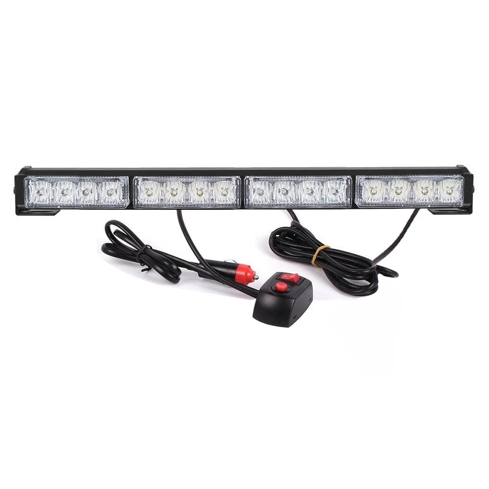 Amber 16LED Emergency Strobe Bar Sections Flashing Beacon