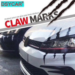 Dsycar 1PCS Monster Sticker Scratch Stripe Claw Marks Headlight