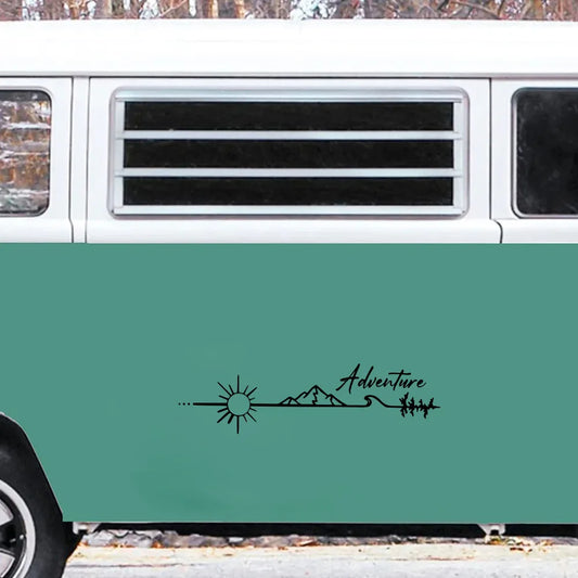 For Motorhome Outdoor Camping Vinyl Sticker Decals Van SUV