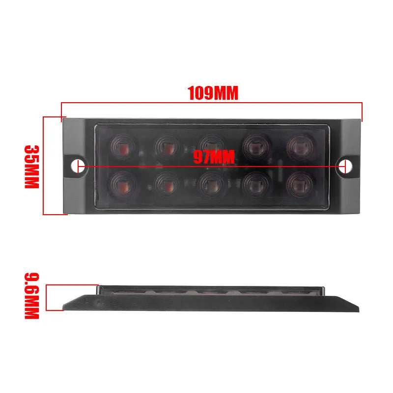 For Scania 2PCS 12v-24v Truck Side Marker Trailer Reflector Van