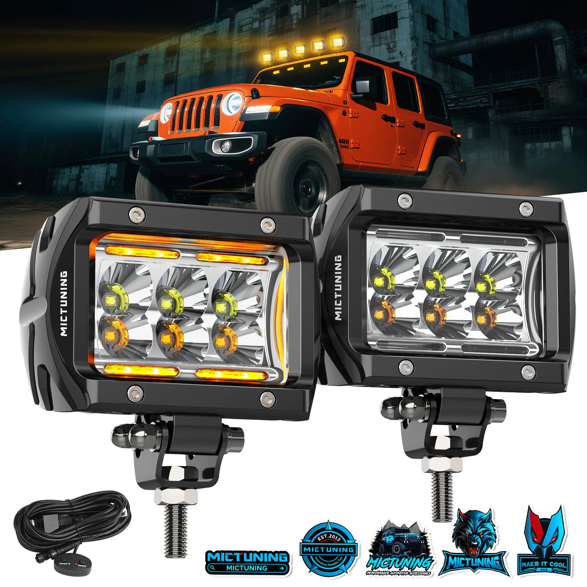 For Off-Road Mictuning Work Spot Floodlight multi-style