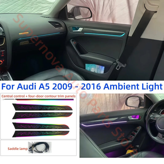 For Audi A5 2009 - 2016 Ambient Atmosphere Interior Lighting