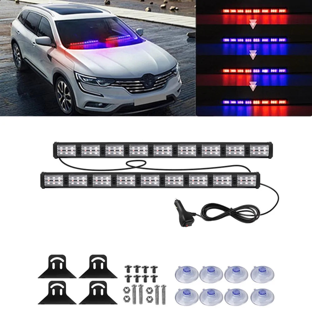 In Strobe Emergency Flash Warning Truck Windshield Flashlight