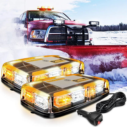 Nilight 2PCS 12 Roof Strobe 48LED Flashing Hazard Emergency