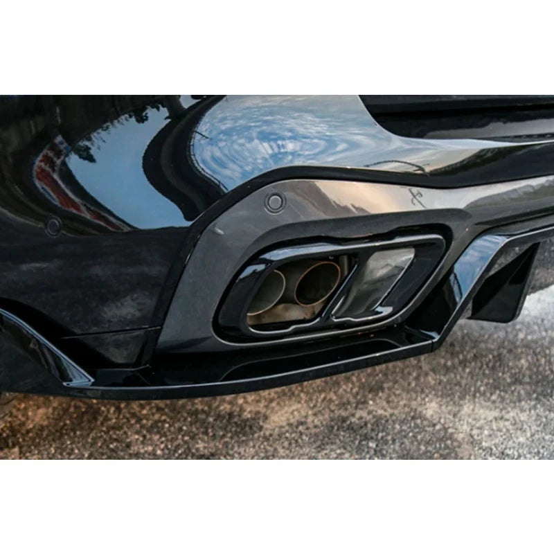 For BMW X5 G05 2018-2025 Bright Black Rear Bumper Diffuser
