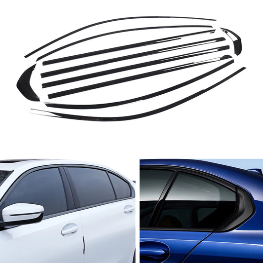 For BMW 3 Series G20 G28 Gloss Black Exterior Window Trim 330I