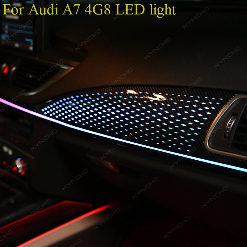 For Audi A7 C7 4G RGB Colors Ambient Kit Bluetooth APP Control