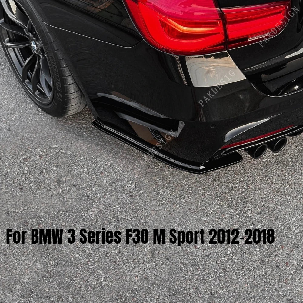 For BMW 3 Series F30 F31 Rear Bumper Splitter Spoiler Corner