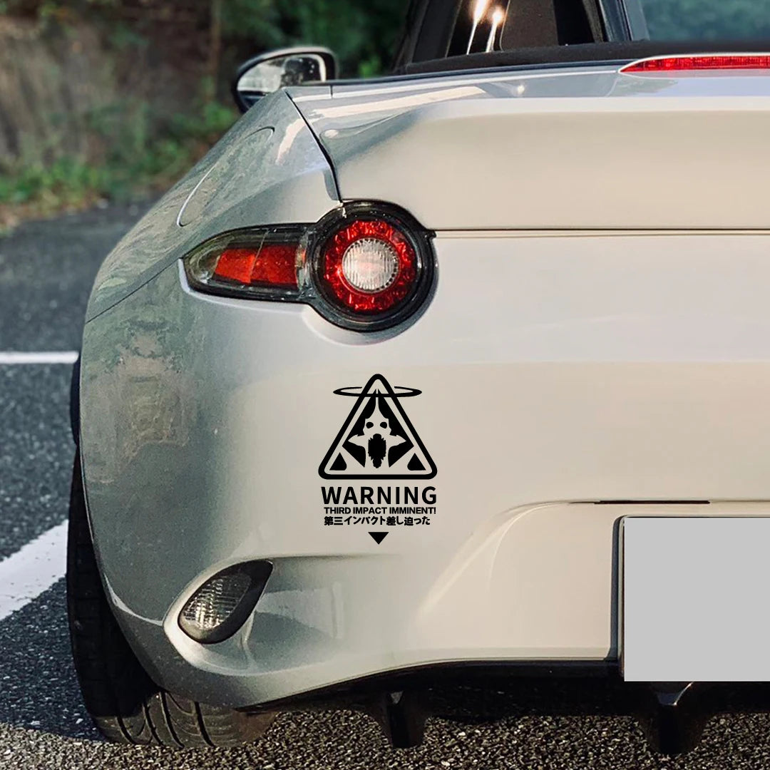 Creative Rampage Warrior Warning Sticker Rear Bumper Window Glass