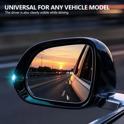 2PCS Rearview Mirror Little Blue Guide Block Assisted Driving