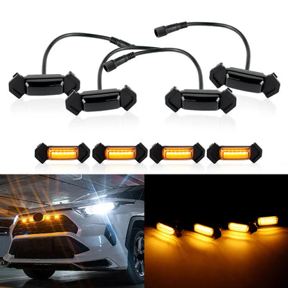 6000K White 3000K Amber 12V Front Grille Lighting 2016-2020