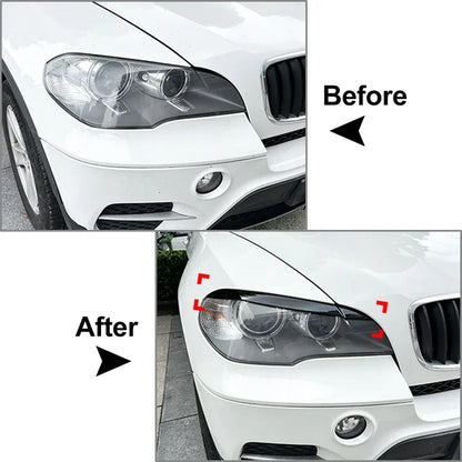 For BMW X5 E70 2008 2009 Headlight Eyelid Eyebrows Lid Cover