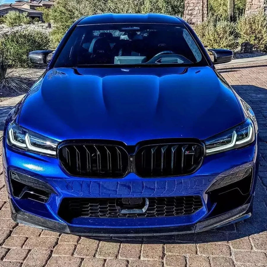 For BMW M5 F90 2021+ Carbon Fiber Front Bumper Diverter Spoiler
