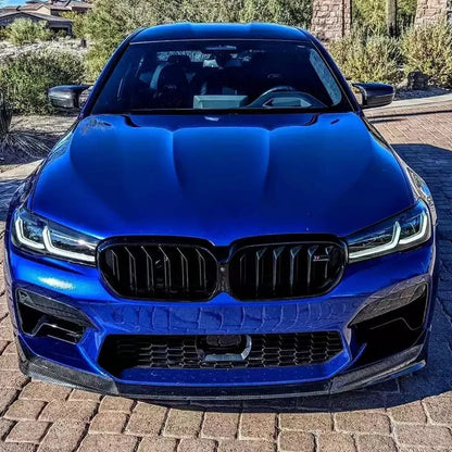For BMW M5 F90 2021+ Carbon Fiber Front Bumper Diverter Spoiler