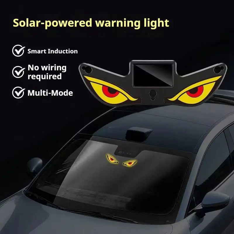 Generic Cool Solar Warning Devil Eye Smart Induction Vibration