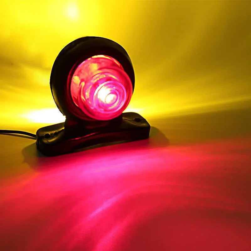 2PCS 12-24v MINI Side Marker Double Lighting Indicator Clearance