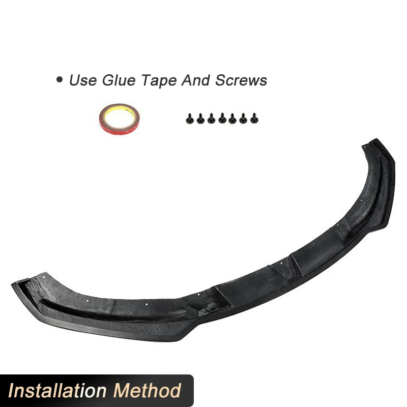 For BMW 4 Series F32 F33 Carbon Fiber Front Bumper Lip Spoiler