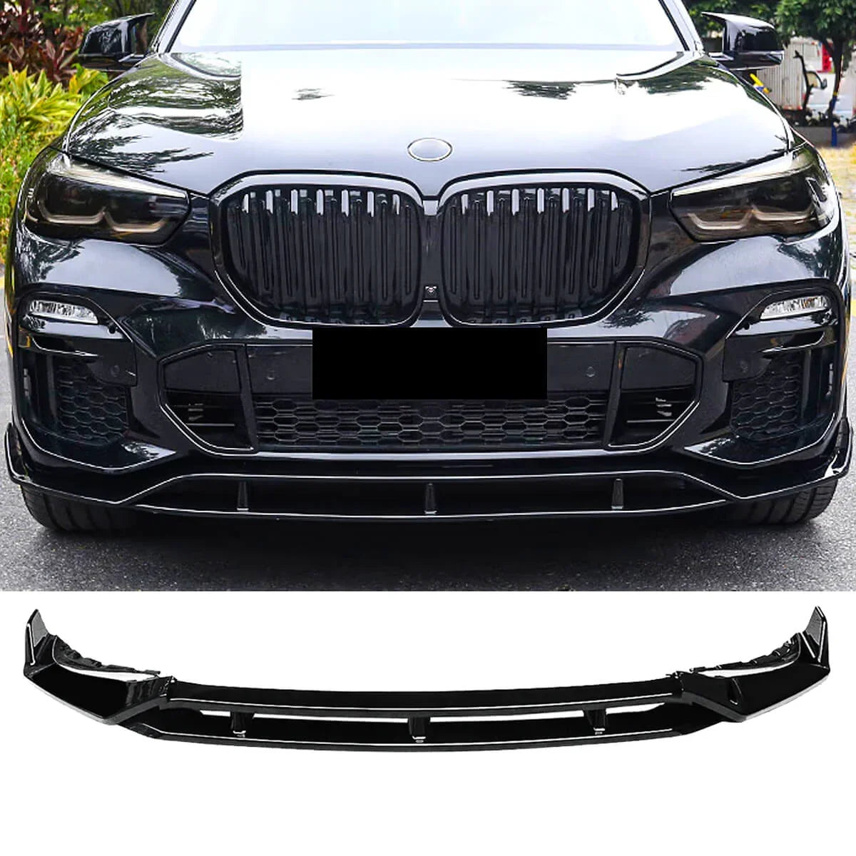 For BMW X5 G05 M Sport 2019-2022 Front Bumper Splitter Spoiler