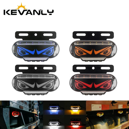2PCS Side Marker 12V 24V Dynamic Flowing Warning Strobe