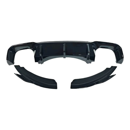 For BMW X5M F85 X6M F86 Gloss Black Tail Rear Bumper Diffuser
