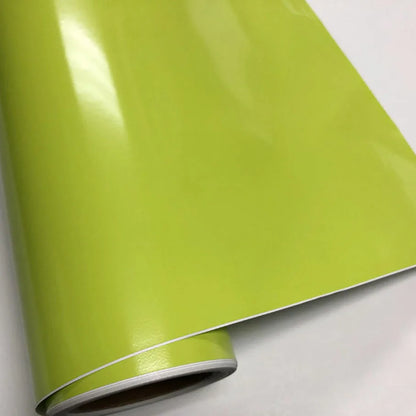 58x152cm Lime Green Glossy Vinyl Wrap Film Sticker