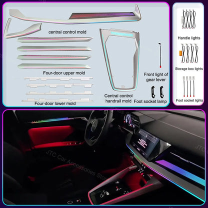 For Audi A3 8Y S3 RS3 Ambient Dashboard 2021-2025 Air Vent