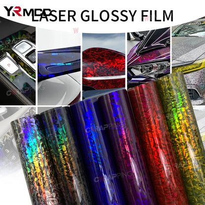 Pet Forged Carbon Wrap Vinyl Rainbow Laser Body Covering